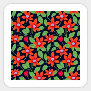 Floral Harmony Sticker